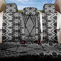 Aotearoa Tukutuku and Poutama Motif Classic Back Car Seat Cover LT03 One Size Gray - Polynesian Pride