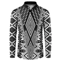 Aotearoa Tukutuku and Poutama Motif Classic Button Sweatshirt