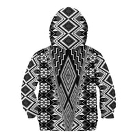 Aotearoa Tukutuku and Poutama Motif Classic Kid Hoodie LT03 - Polynesian Pride