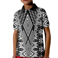 Aotearoa Tukutuku and Poutama Motif Classic Kid Polo Shirt