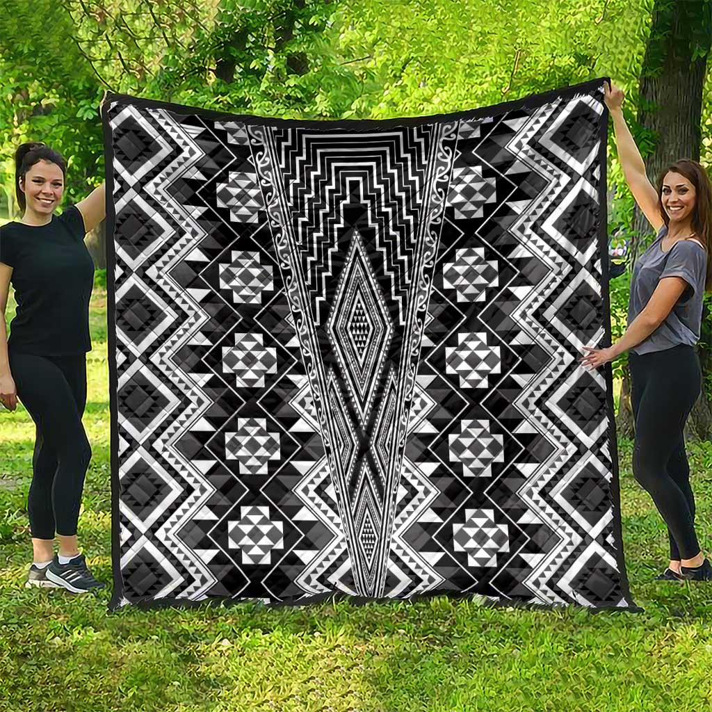 Aotearoa Tukutuku and Poutama Motif Classic Quilt