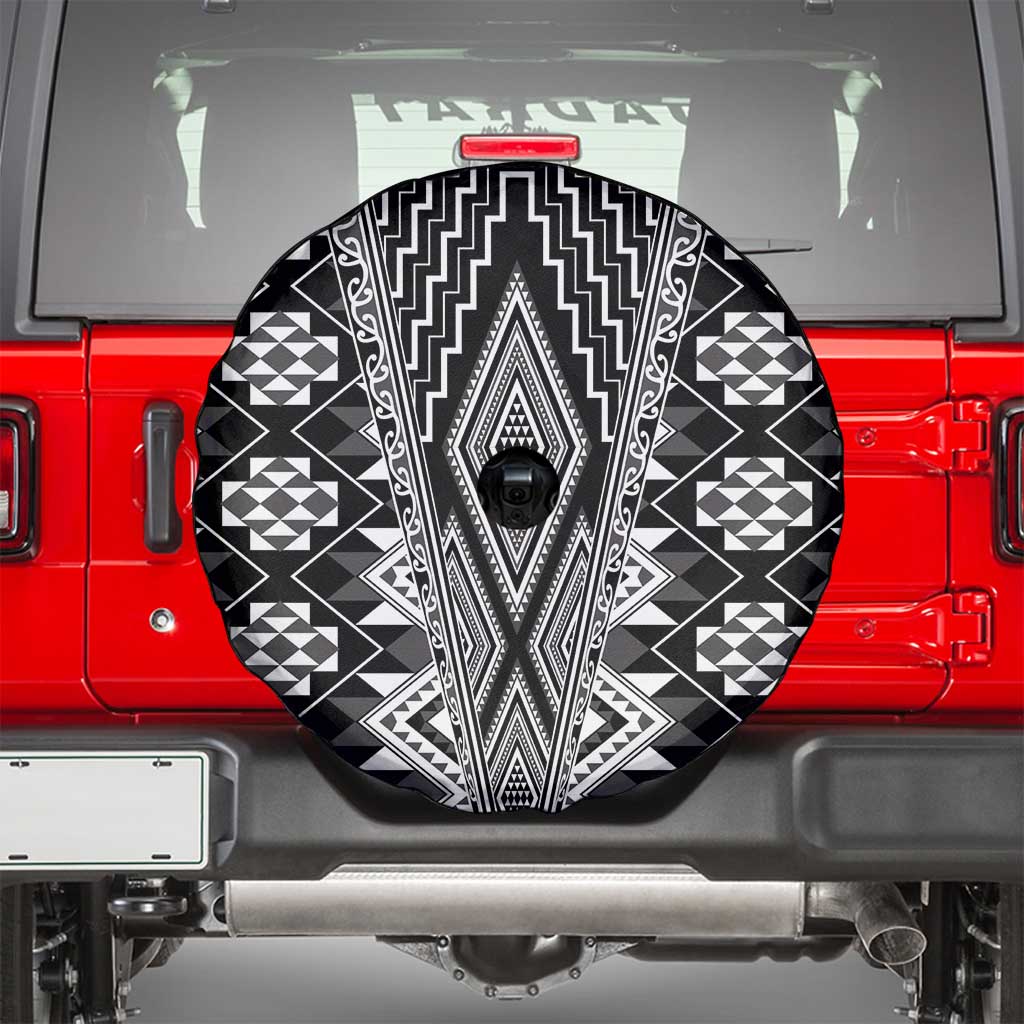 Aotearoa Tukutuku and Poutama Motif Classic Spare Tire Cover LT03 - Polynesian Pride