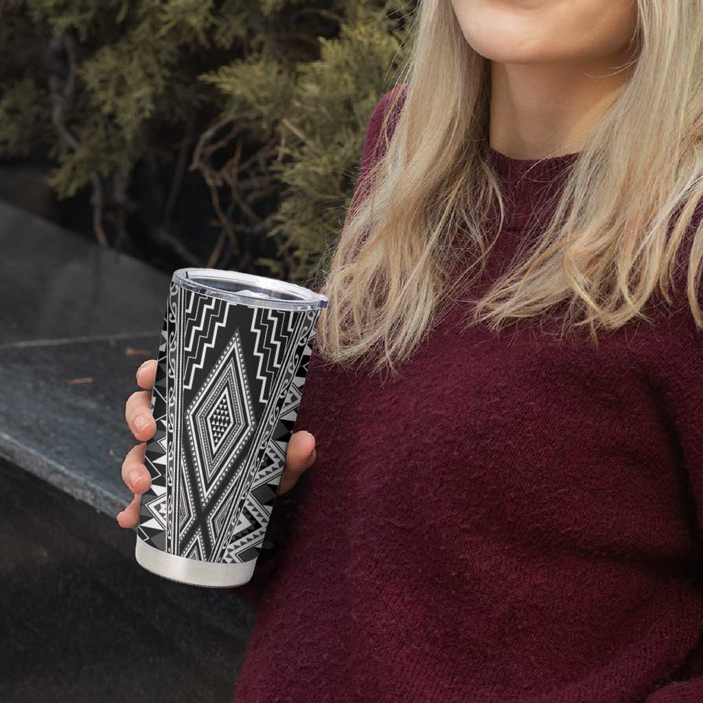 Aotearoa Tukutuku and Poutama Motif Classic Tumbler Cup LT03 - Polynesian Pride