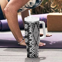 Aotearoa Tukutuku and Poutama Motif Classic Tumbler With Handle LT03 - Polynesian Pride