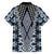 Blue Aotearoa Tukutuku and Poutama Motif Hawaiian Shirt