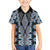 Blue Aotearoa Tukutuku and Poutama Motif Hawaiian Shirt