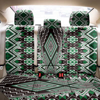Green Aotearoa Tukutuku and Poutama Motif Back Car Seat Cover LT03 - Polynesian Pride