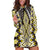Yellow Aotearoa Tukutuku and Poutama Motif Hoodie Dress