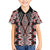 Red Aotearoa Tukutuku and Poutama Motif Hawaiian Shirt