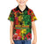 Hawaiian Reggae Hawaiian Shirt Tropical Plants and Tribal Kakau Tattoo-One Love Jawaiian