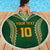 Custom Cook Islands Rugby League Beach Blanket Tatau Tribal Pattern-Special Edition Green Color