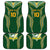 Custom Cook Islands Rugby League Car Mats Tatau Tribal Pattern-Special Edition Green Color