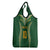 Custom Cook Islands Rugby League Grocery Bag Tatau Tribal Pattern-Special Edition Green Color