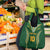 Custom Cook Islands Rugby League Grocery Bag Tatau Tribal Pattern-Special Edition Green Color