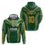 Custom Cook Islands Rugby League Zip Hoodie Tatau Tribal Pattern-Special Edition Green Color