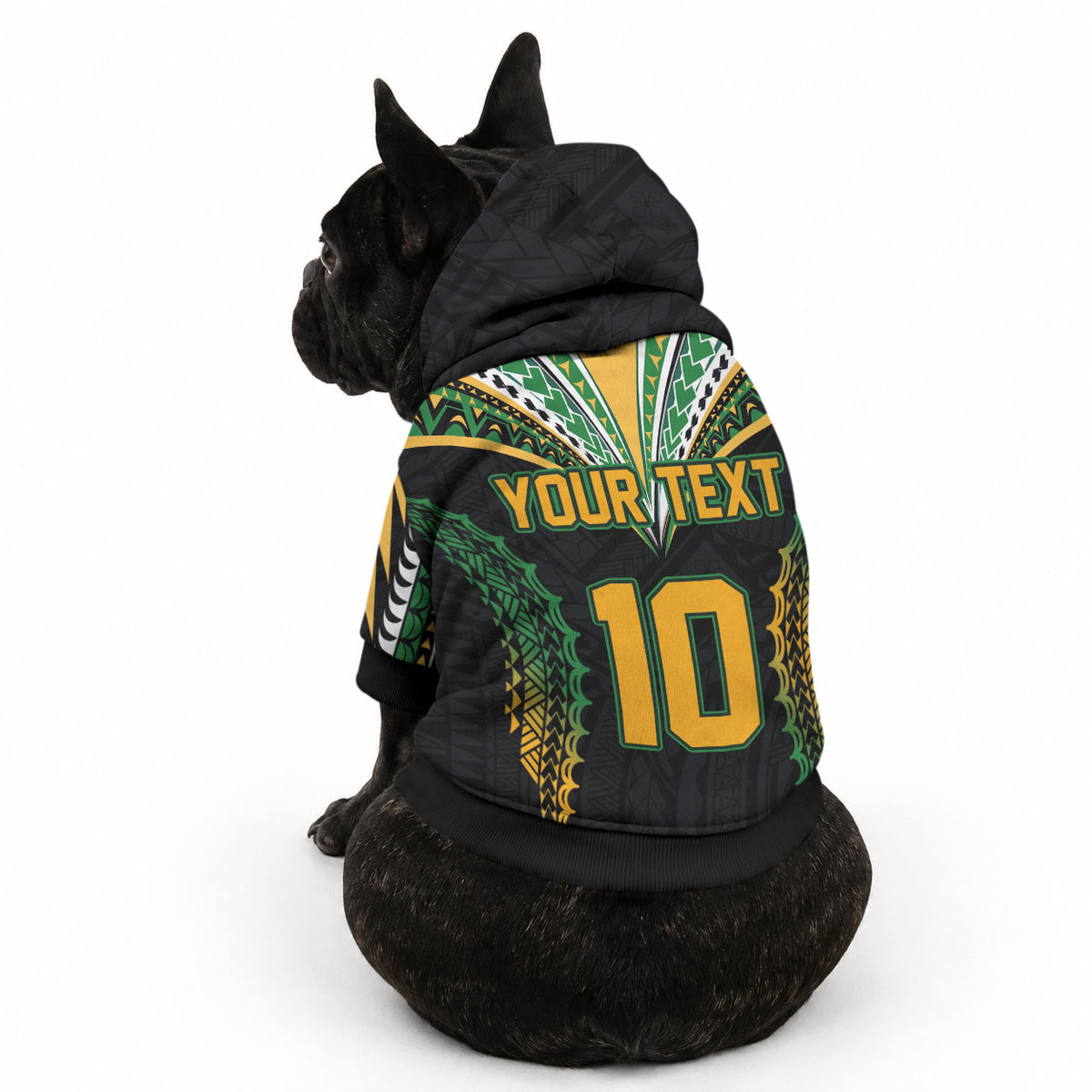 Custom Cook Islands Rugby League Pet Hoodie LT03 - Polynesian Pride