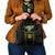 Custom Cook Islands Rugby League Shoulder Handbag Tatau Tribal Pattern-Special Edition Black Color