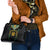 Custom Cook Islands Rugby League Shoulder Handbag Tatau Tribal Pattern-Special Edition Black Color