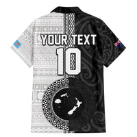 Custom Fiji and New Zealand Rugby Family Matching Mermaid Dress and Hawaiian Shirt Tapa Mix Maori Pattern LT03 - Polynesian Pride