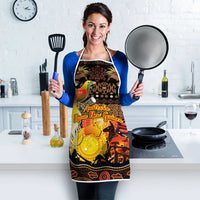 Australia and Papua New Guinea Together Apron Kangaroo Aboriginal Art and Bird-of-paradise Oro Tribal Motifs LT03 - Polynesian Pride