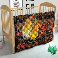 Australia and Papua New Guinea Together Quilt Kangaroo Aboriginal Art and Bird-of-paradise Oro Tribal Motifs LT03 - Polynesian Pride