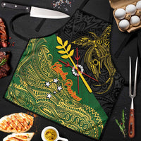 Chimpu Province Papua New Guinea Apron Bird-of-paradise Art Tattoo and Melanesian Motifs LT03 Black - Polynesian Pride