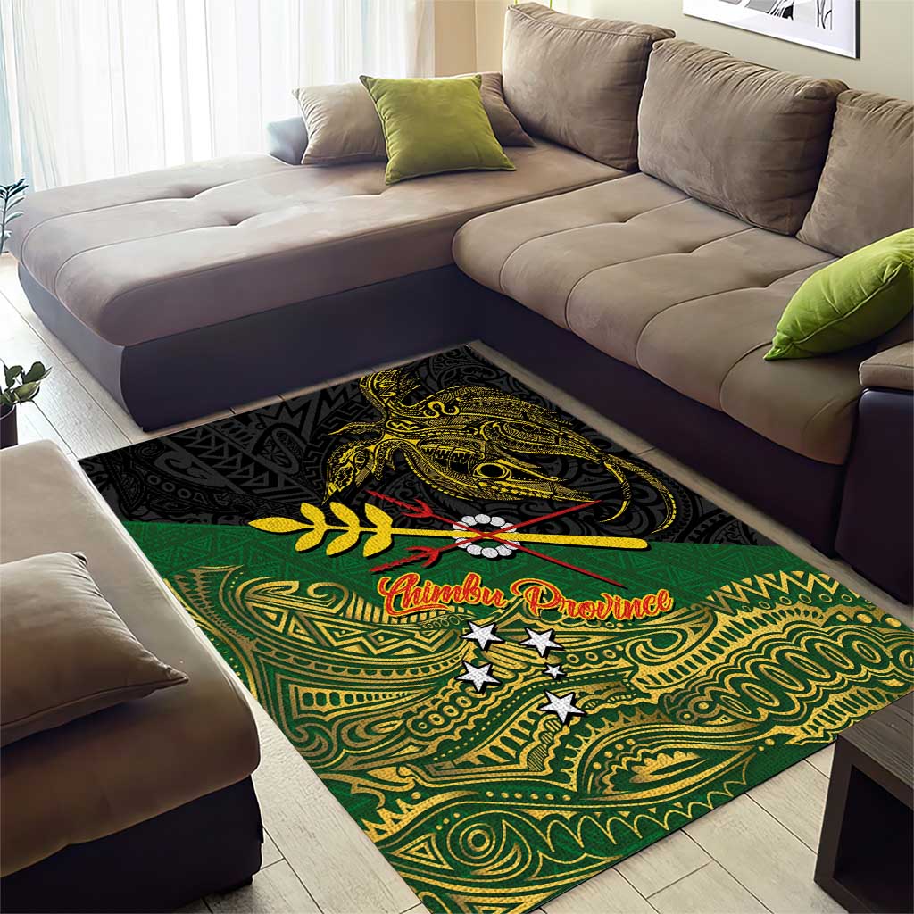 Chimpu Province Papua New Guinea Area Rug Bird-of-paradise Art Tattoo and Melanesian Motifs LT03 - Polynesian Pride