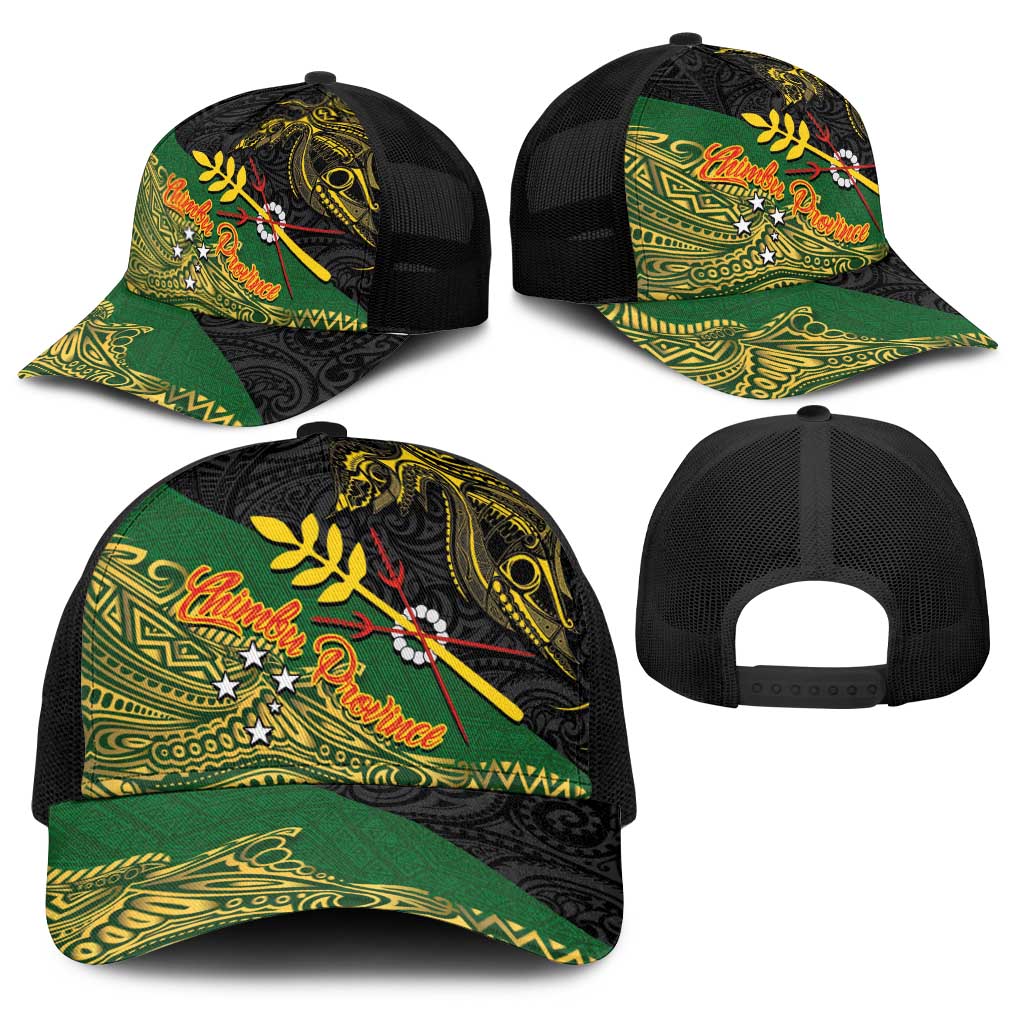 Chimpu Province Papua New Guinea Baseball Net Cap Bird-of-paradise Art Tattoo and Melanesian Motifs LT03 - Polynesian Pride