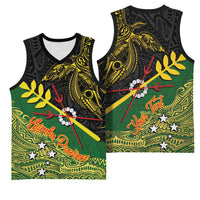 Personalized Chimpu Province Papua New Guinea Basketball Jersey Bird-of-paradise Art Tattoo and Melanesian Motifs LT03 - Polynesian Pride
