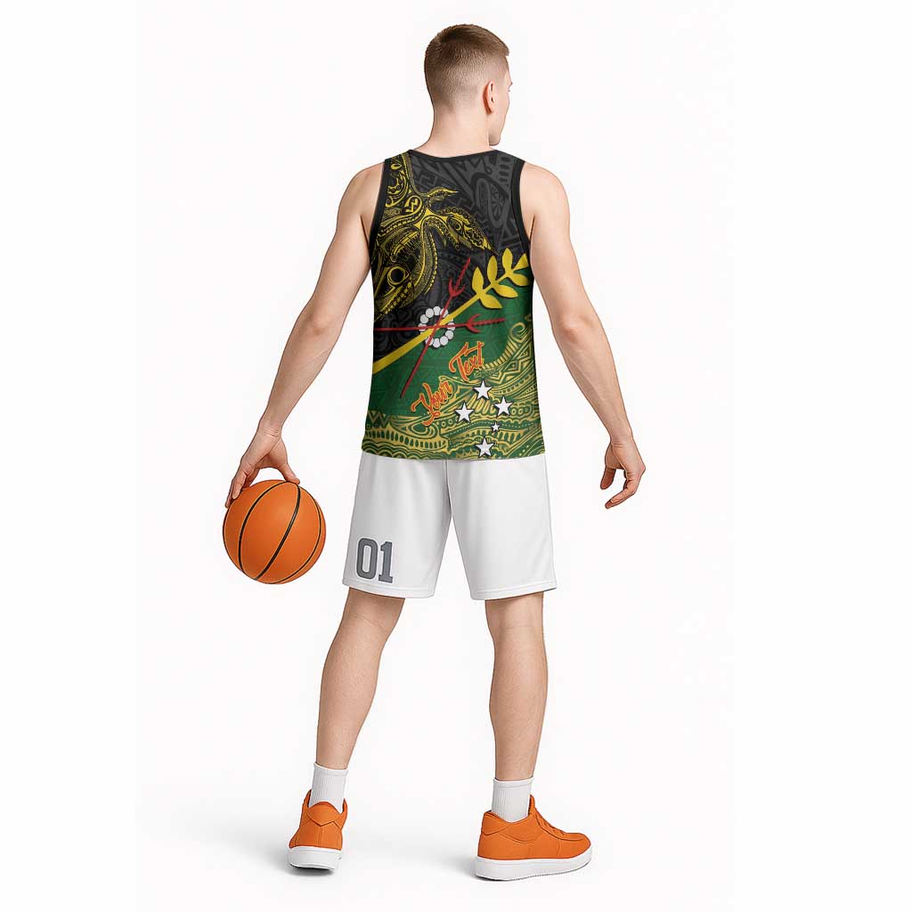 Personalized Chimpu Province Papua New Guinea Basketball Jersey Bird-of-paradise Art Tattoo and Melanesian Motifs LT03 - Polynesian Pride