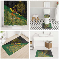 Chimpu Province Papua New Guinea Bathroom Set Bird-of-paradise Art Tattoo and Melanesian Motifs LT03 - Polynesian Pride
