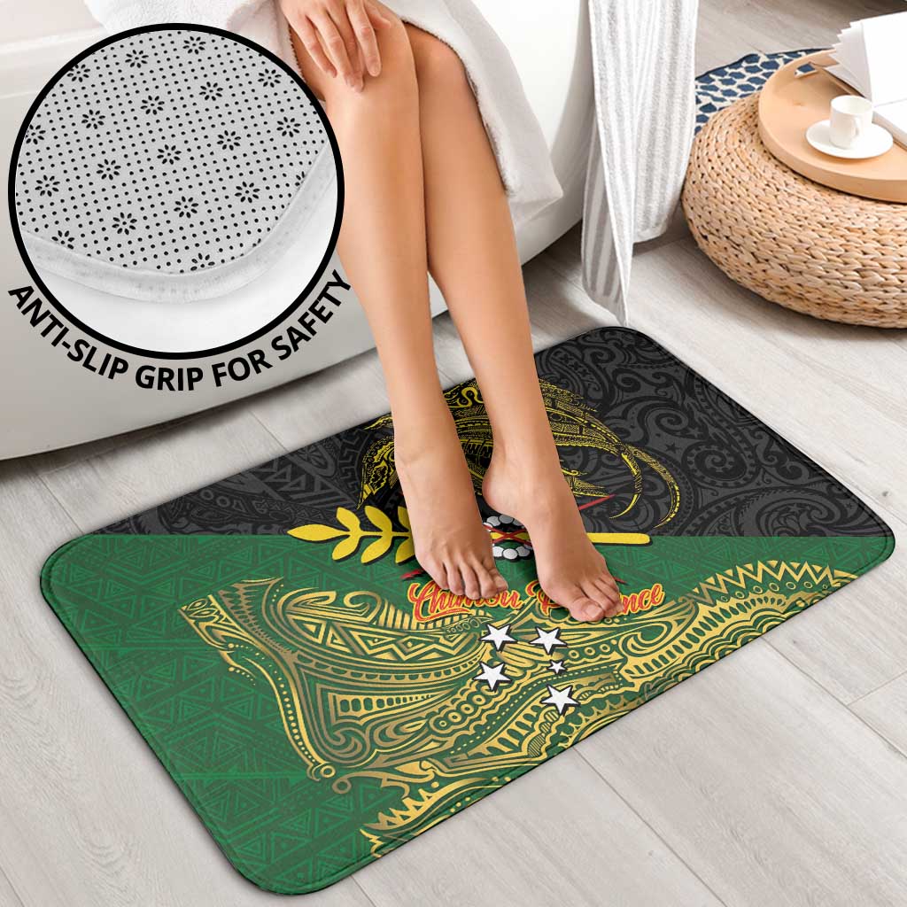 Chimpu Province Papua New Guinea Bathroom Set Bird-of-paradise Art Tattoo and Melanesian Motifs LT03 - Polynesian Pride