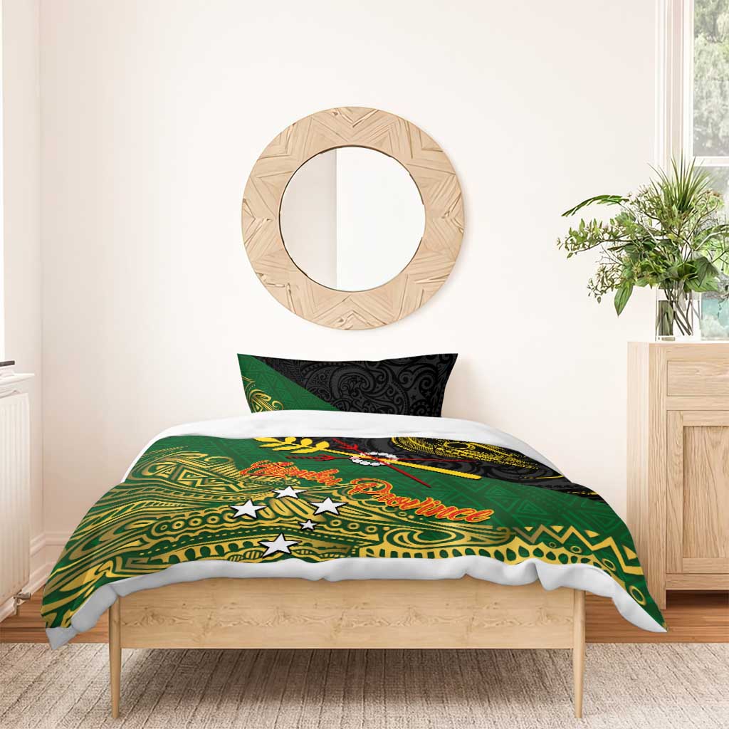 Chimpu Province Papua New Guinea Bedding Set Bird-of-paradise Art Tattoo and Melanesian Motifs LT03 - Polynesian Pride