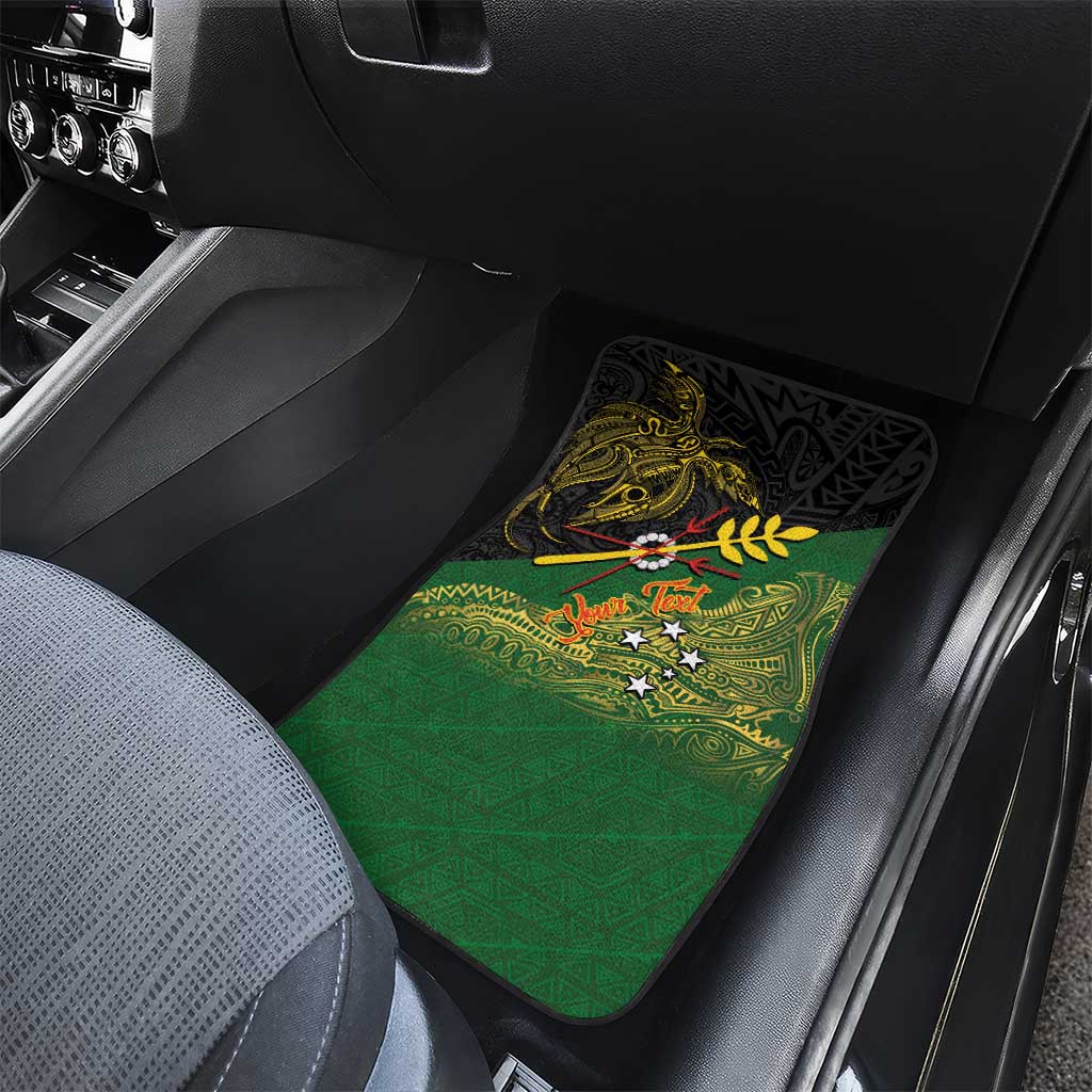 Personalized Chimpu Province Papua New Guinea Car Mats Bird-of-paradise Art Tattoo and Melanesian Motifs LT03 - Polynesian Pride