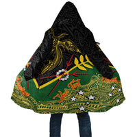 Personalized Chimpu Province Papua New Guinea Cloak Bird-of-paradise Art Tattoo and Melanesian Motifs LT03 Unisex Black - Polynesian Pride