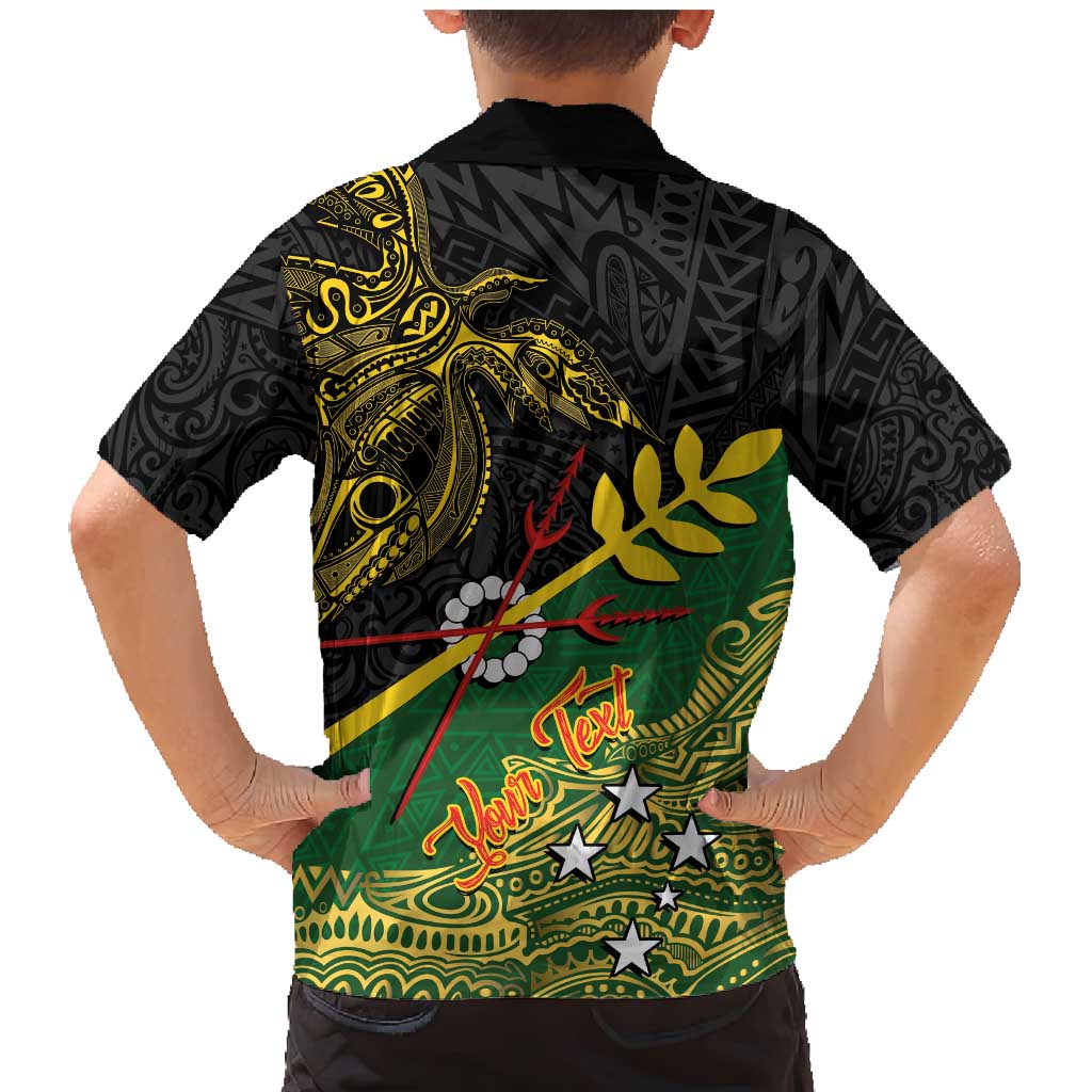Personalized Chimpu Province Papua New Guinea Family Matching Mermaid Dress and Hawaiian Shirt Bird-of-paradise Art Tattoo and Melanesian Motifs LT03 - Polynesian Pride