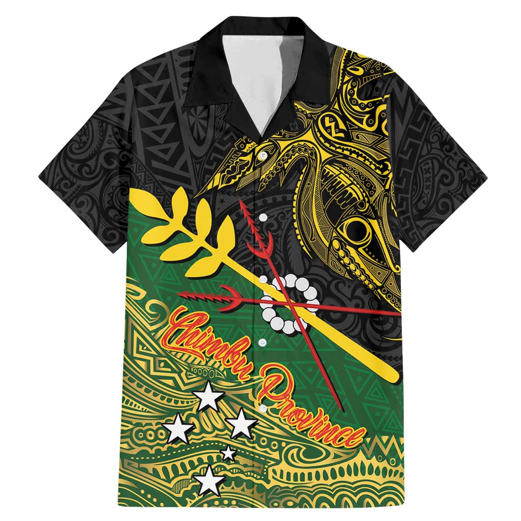 Personalized Chimpu Province Papua New Guinea Family Matching Mermaid Dress and Hawaiian Shirt Bird-of-paradise Art Tattoo and Melanesian Motifs LT03 Dad's Shirt - Short Sleeve Black - Polynesian Pride