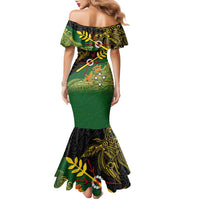 Personalized Chimpu Province Papua New Guinea Family Matching Mermaid Dress and Hawaiian Shirt Bird-of-paradise Art Tattoo and Melanesian Motifs LT03 - Polynesian Pride