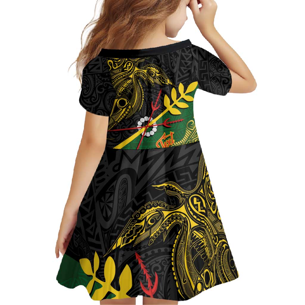 Personalized Chimpu Province Papua New Guinea Family Matching Off Shoulder Maxi Dress and Hawaiian Shirt Bird-of-paradise Art Tattoo and Melanesian Motifs LT03 - Polynesian Pride