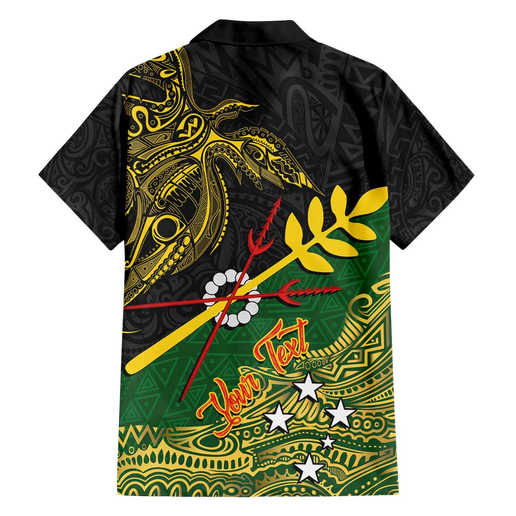Personalized Chimpu Province Papua New Guinea Family Matching Off Shoulder Maxi Dress and Hawaiian Shirt Bird-of-paradise Art Tattoo and Melanesian Motifs LT03 - Polynesian Pride