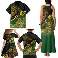 Personalized Chimpu Province Papua New Guinea Family Matching Tank Maxi Dress and Hawaiian Shirt Bird-of-paradise Art Tattoo and Melanesian Motifs LT03 - Polynesian Pride