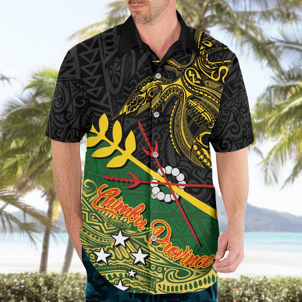 Personalized Chimpu Province Papua New Guinea Hawaiian Shirt Bird-of-paradise Art Tattoo and Melanesian Motifs LT03 - Polynesian Pride
