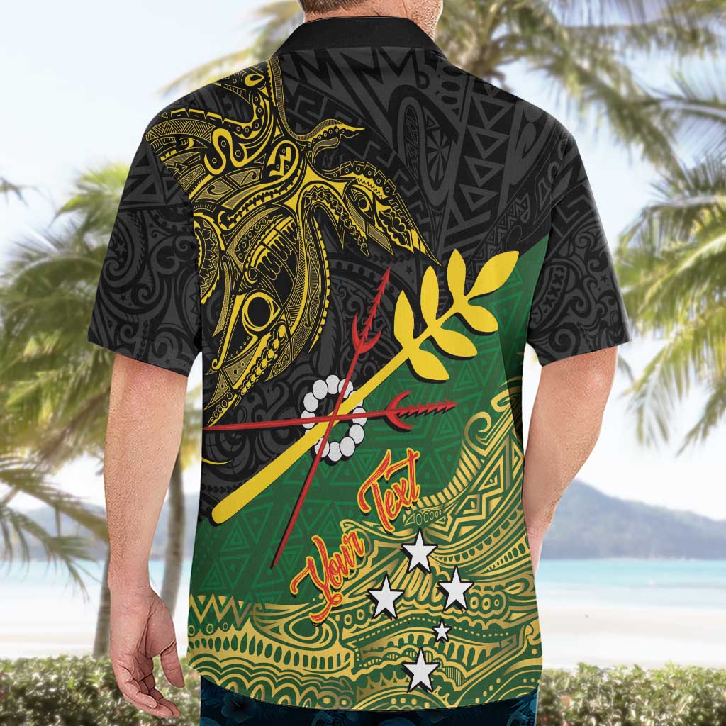 Personalized Chimpu Province Papua New Guinea Hawaiian Shirt Bird-of-paradise Art Tattoo and Melanesian Motifs LT03 - Polynesian Pride