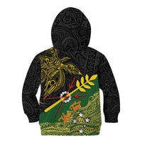 Personalized Chimpu Province Papua New Guinea Kid Hoodie Bird-of-paradise Art Tattoo and Melanesian Motifs LT03 - Polynesian Pride