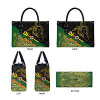 Chimpu Province Papua New Guinea Leather Bag Bird-of-paradise Art Tattoo and Melanesian Motifs LT03 - Polynesian Pride