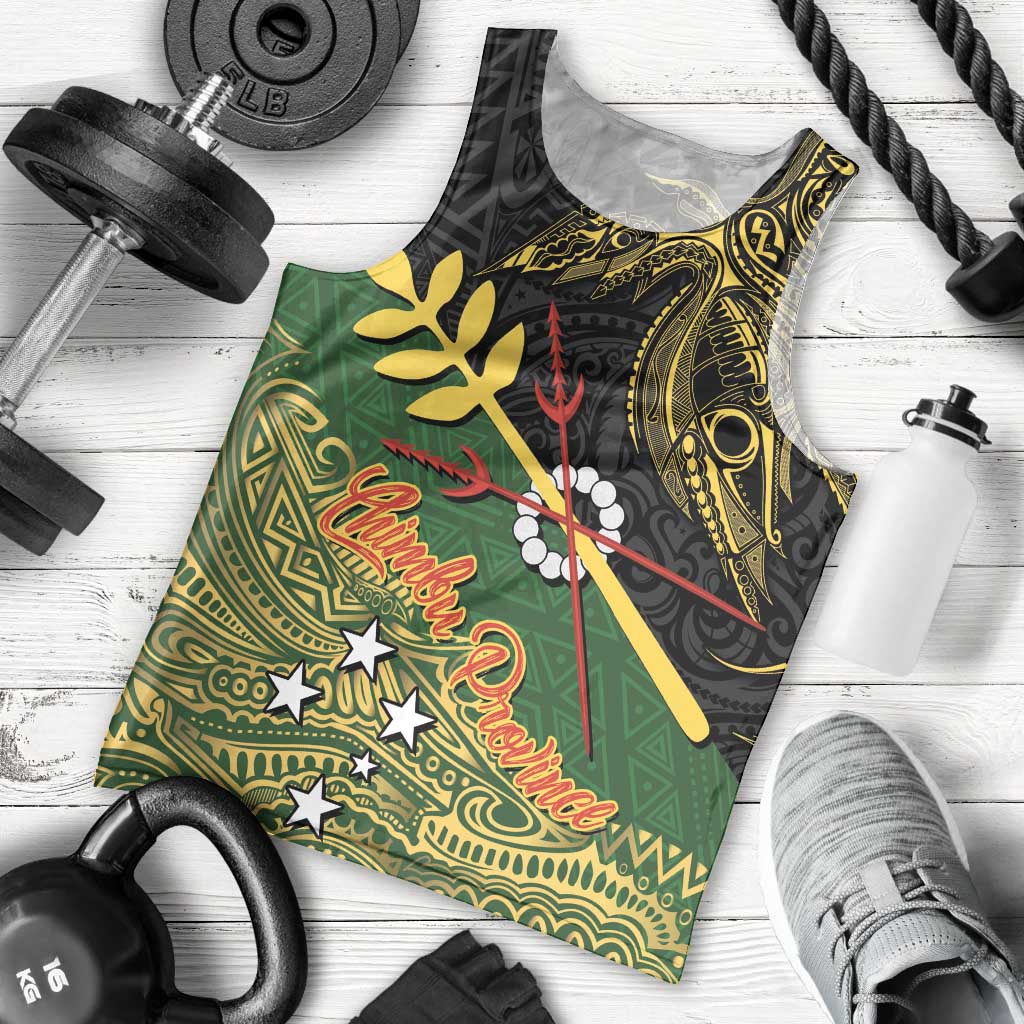 Personalized Chimpu Province Papua New Guinea Men Tank Top Bird-of-paradise Art Tattoo and Melanesian Motifs - Polynesian Pride