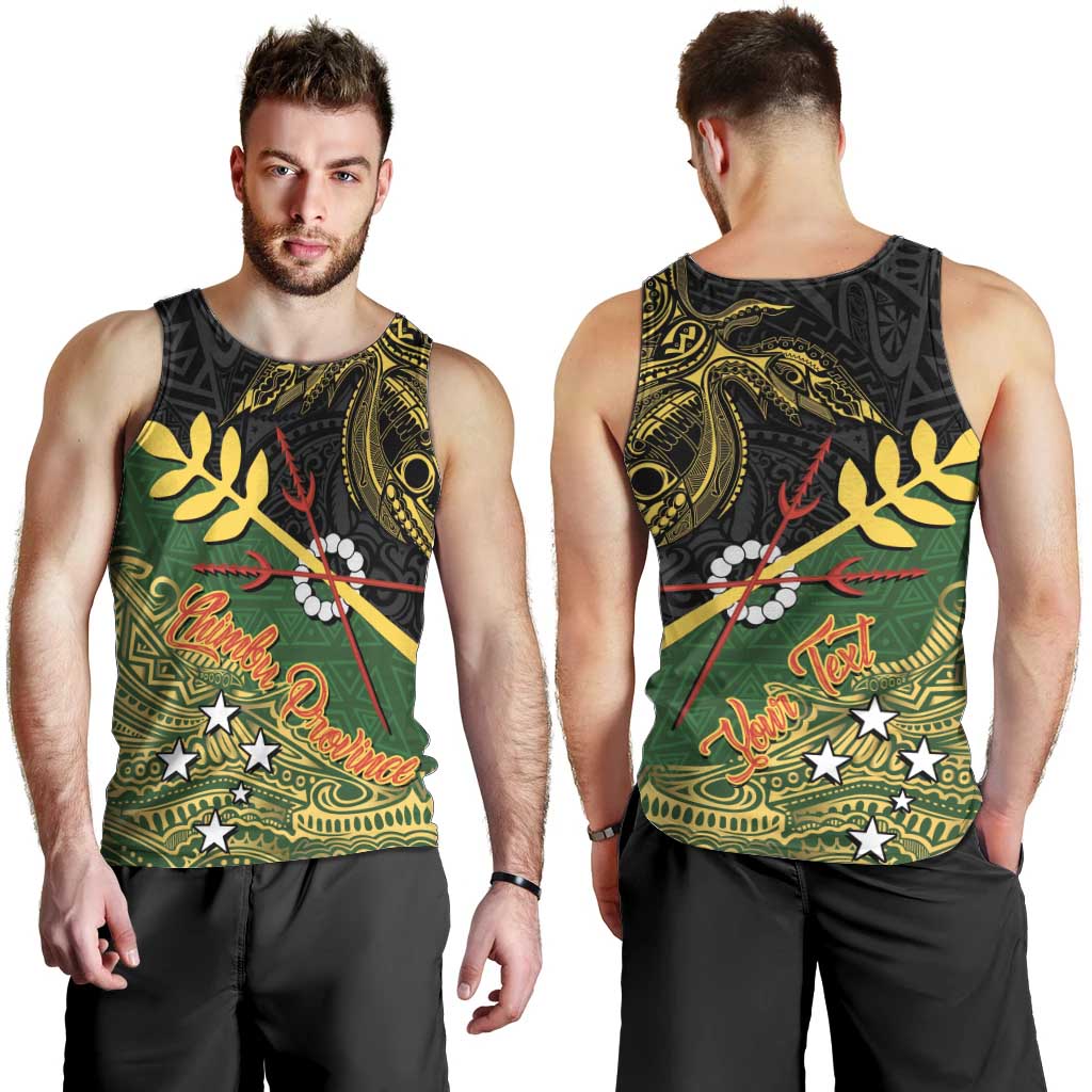 Personalized Chimpu Province Papua New Guinea Men Tank Top Bird-of-paradise Art Tattoo and Melanesian Motifs - Polynesian Pride