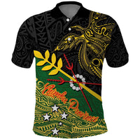 Personalized Chimpu Province Papua New Guinea Polo Shirt Bird-of-paradise Art Tattoo and Melanesian Motifs - Polynesian Pride
