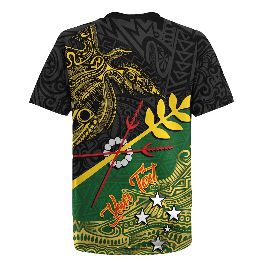 Personalized Chimpu Province Papua New Guinea Rugby Jersey Bird-of-paradise Art Tattoo and Melanesian Motifs LT03 - Polynesian Pride