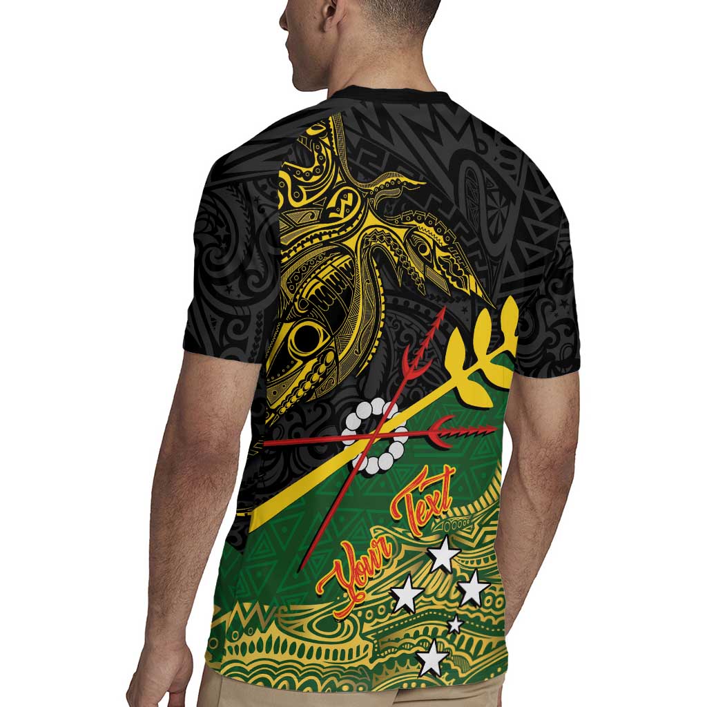 Personalized Chimpu Province Papua New Guinea Rugby Jersey Bird-of-paradise Art Tattoo and Melanesian Motifs LT03 - Polynesian Pride